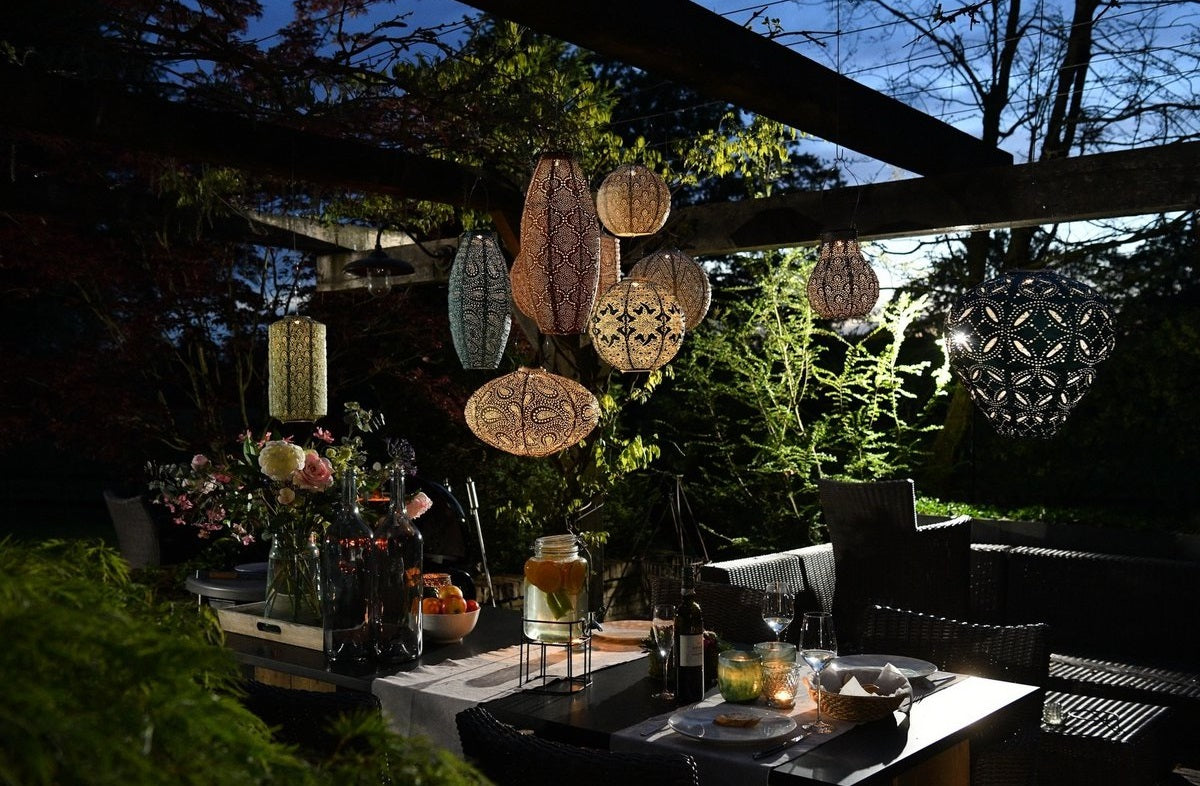 Solar Lampion Bazaar Crown kupfer