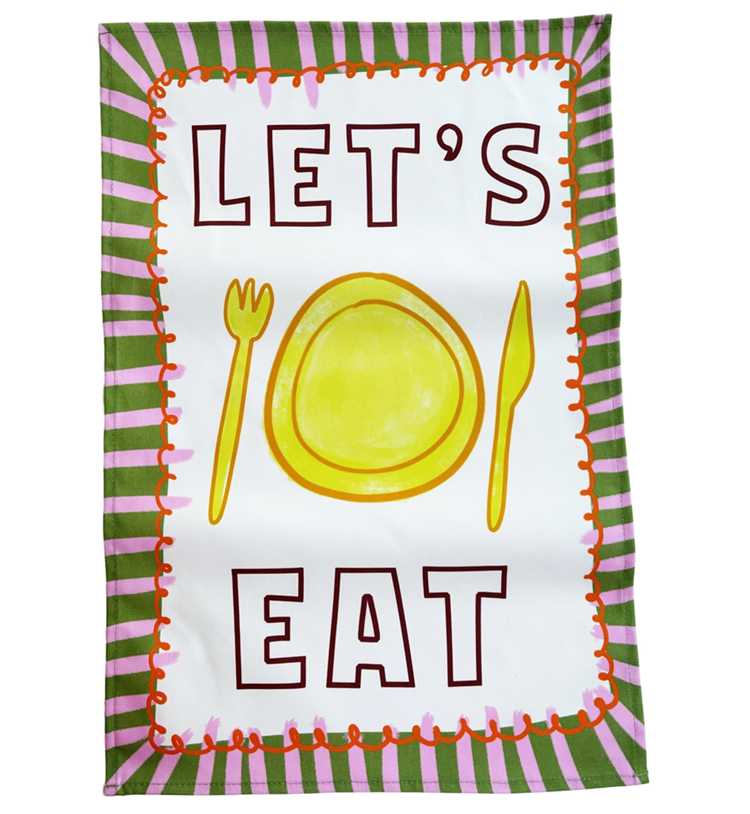 Geschirrtuch Let's Eat
