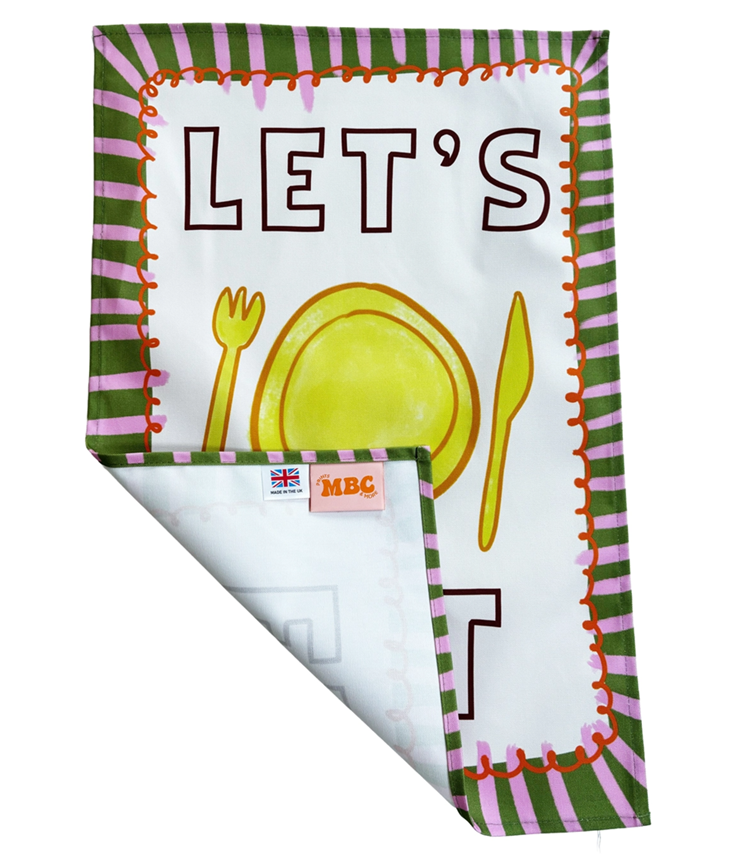 Geschirrtuch Let's Eat