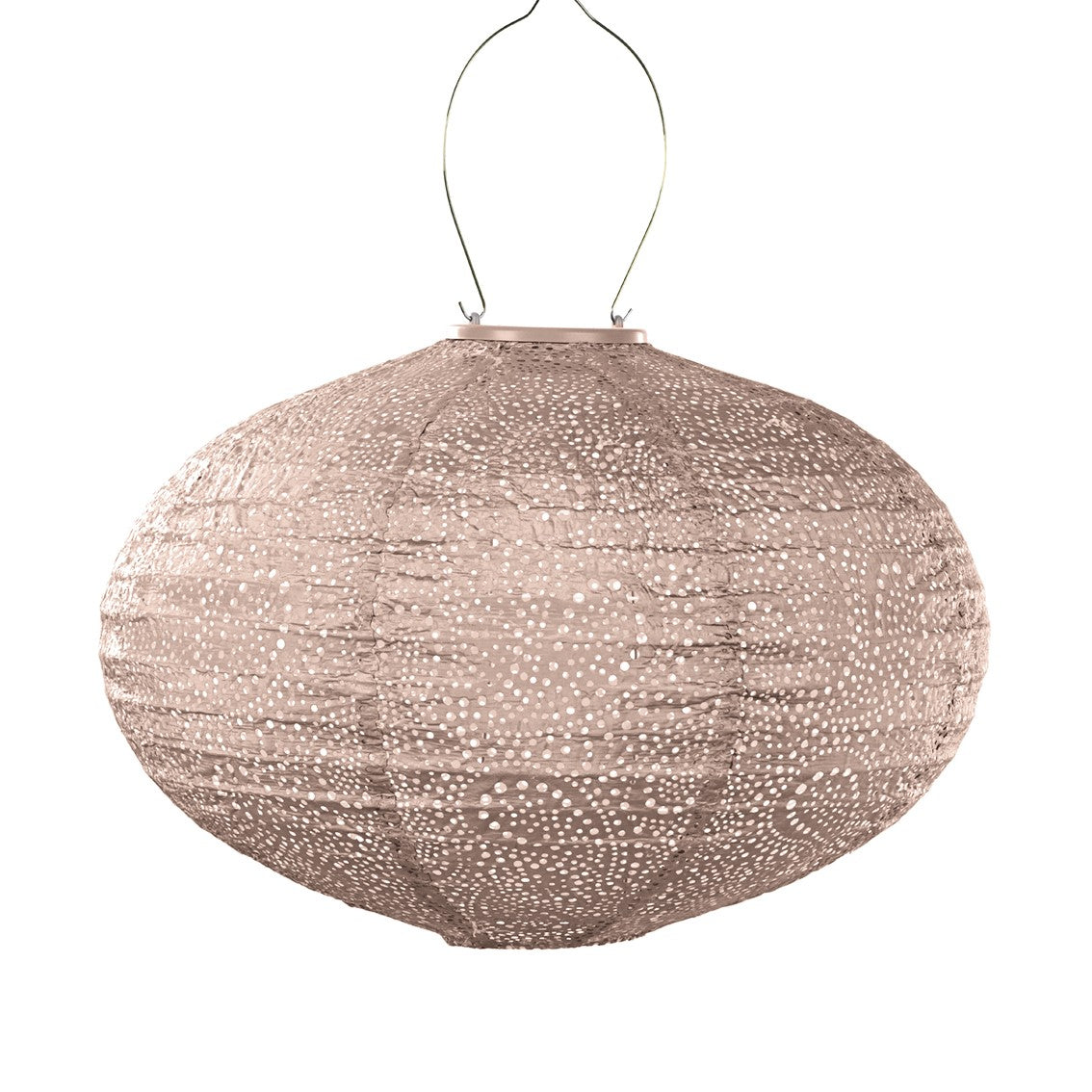 Solar Lampion Paisley Oval soft blush