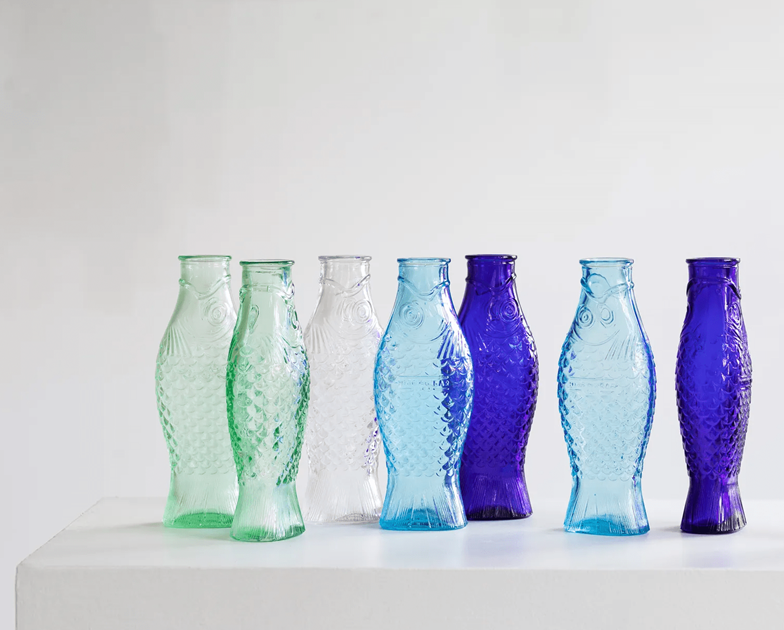 Glas Karaffe Fisch