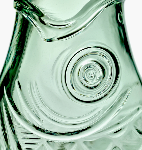 Glas Karaffe Fisch