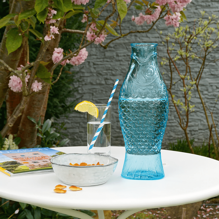 Glas Karaffe Fisch