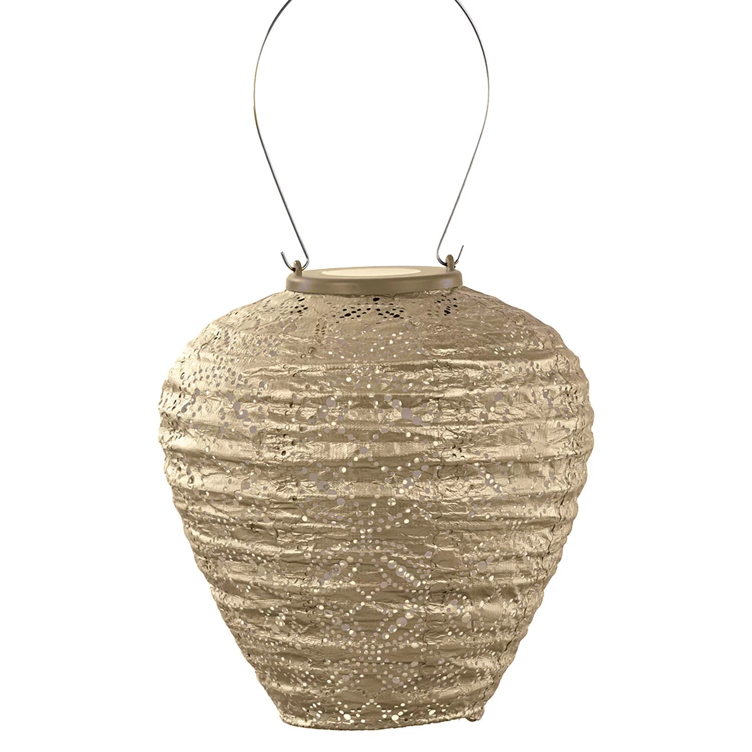 Solar Lampion Mandela Ballon gold