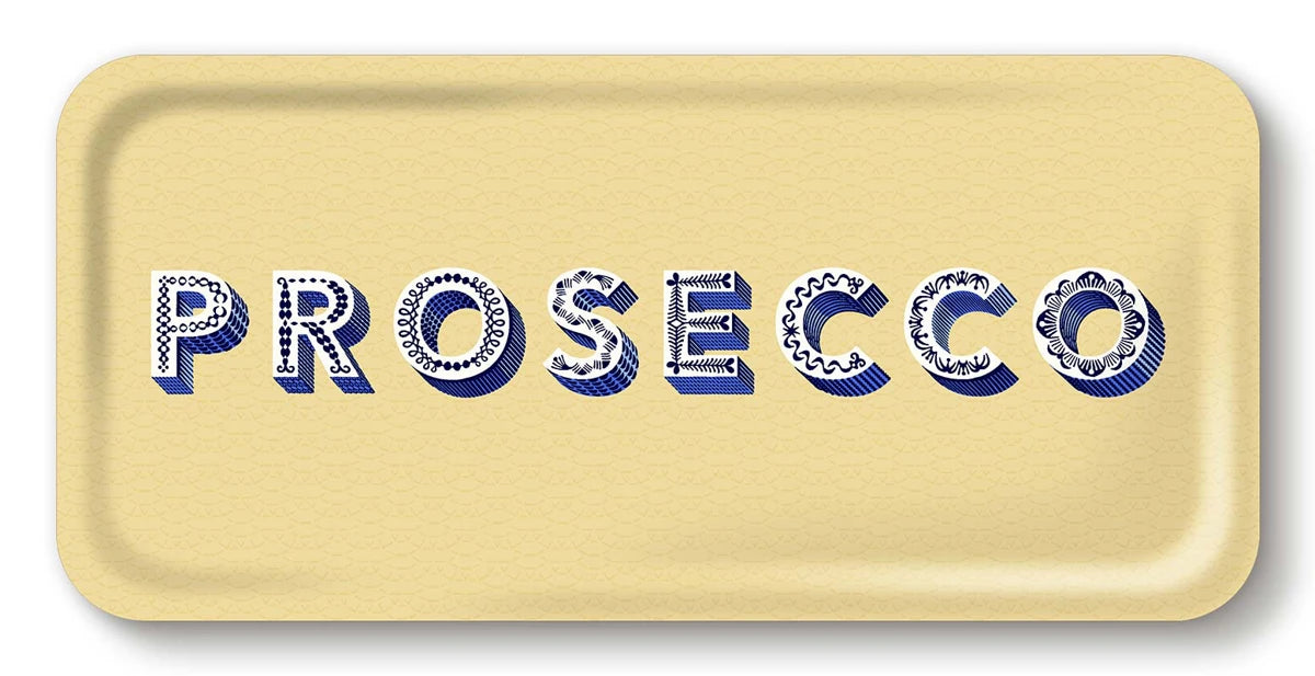 Tablett Prosecco cream 32x15 cm