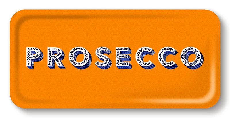 Tablett Prosecco satsuma orange 32x15 cm