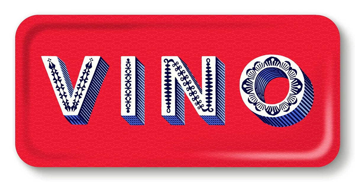 Tablett Vino red 32x15 cm
