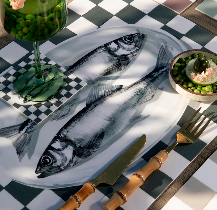 Tischset Vinyl Fische