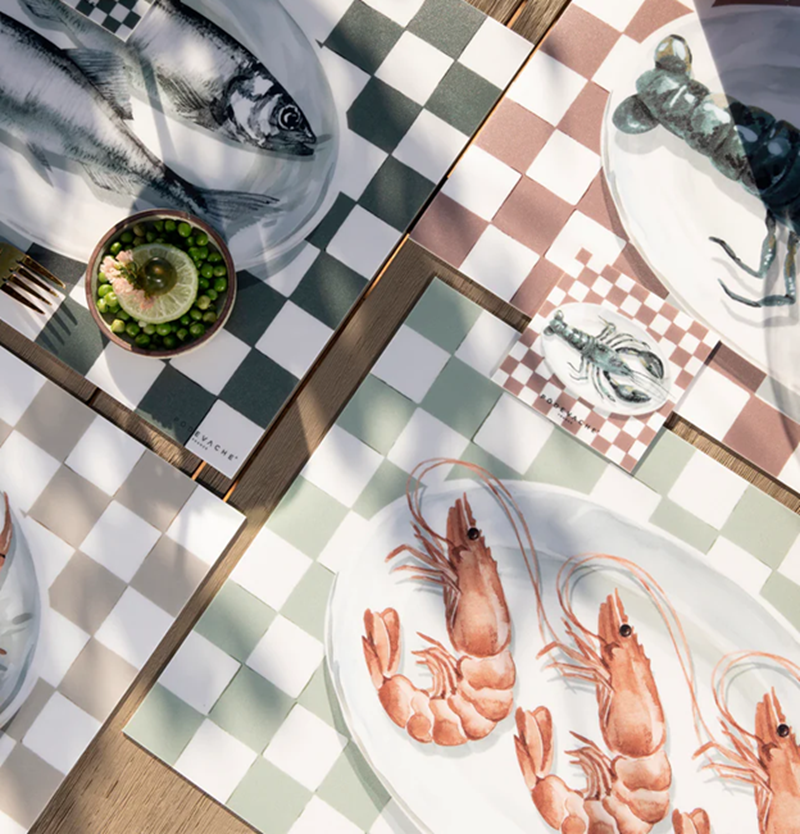 Tischset Vinyl Shrimp
