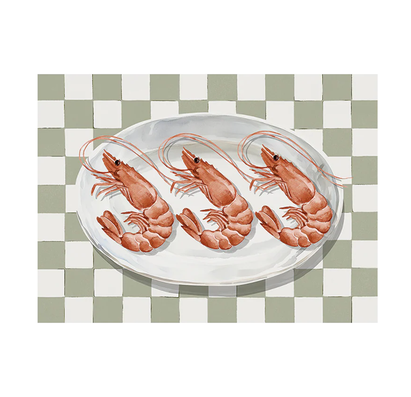 Tischset Vinyl Shrimp