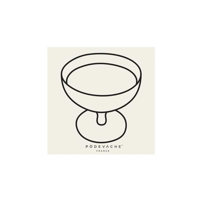 Glasuntersetzer 6er-Set Vinyl Glas