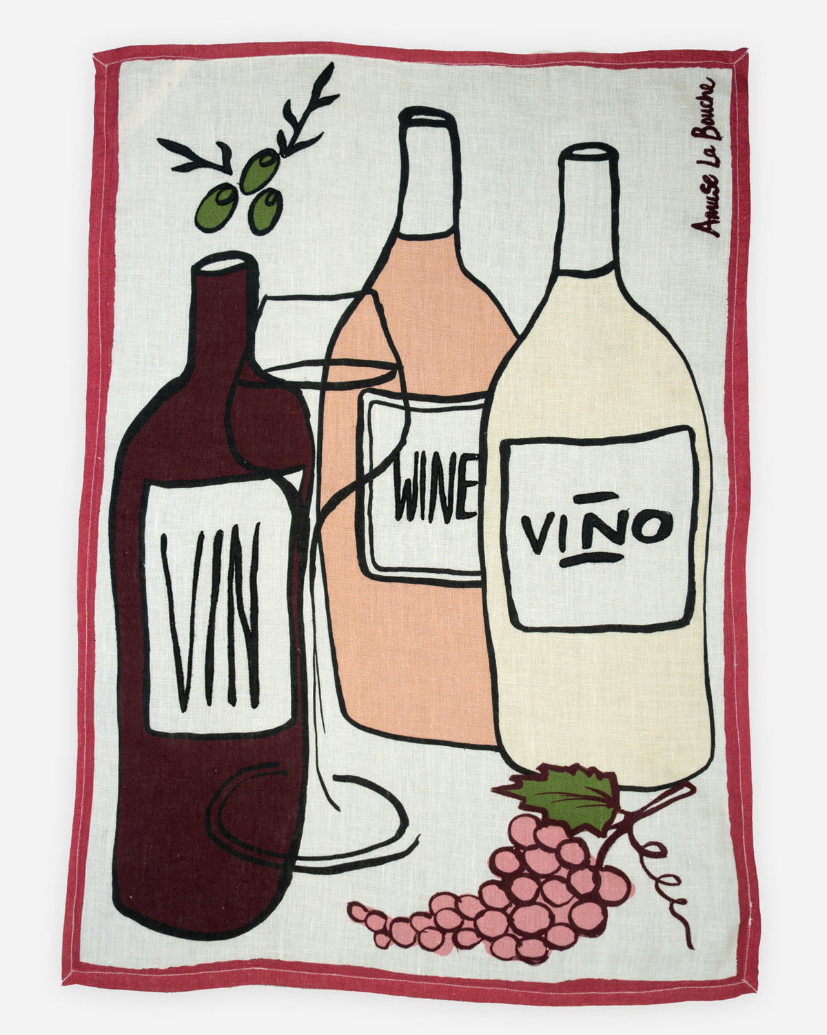 Geschirrtuch Wine