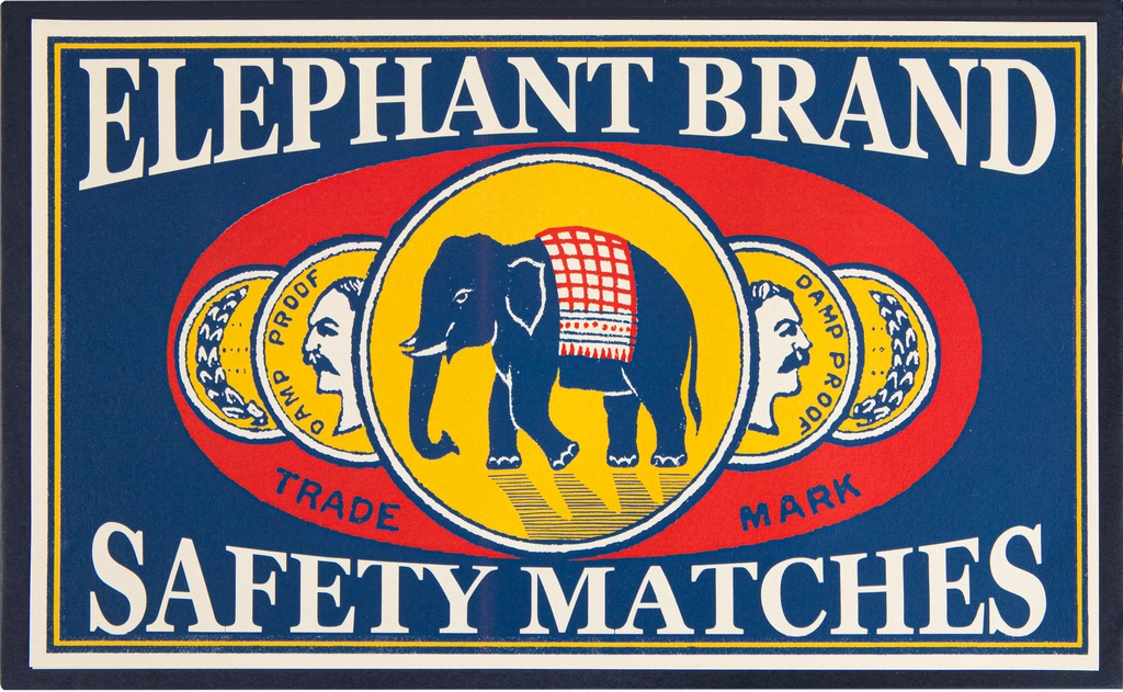 Streichhölzer Giant - Elephant Brand