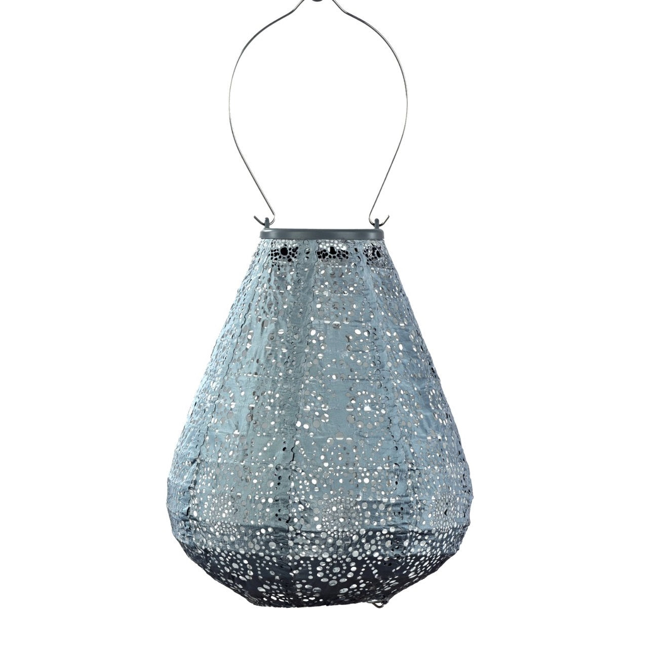 Solar Lampion Fiore Tulip graublau