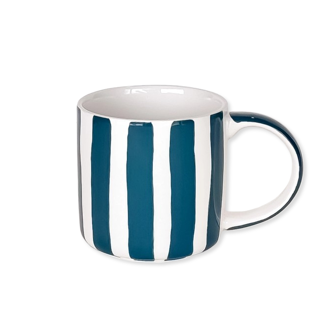 Henkelbecher mit Streifen