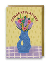 Postkarte Congratulations Gluckigluck blau