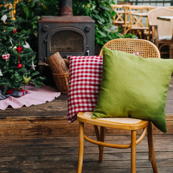 Leinen Kissenbezug 40x40cm