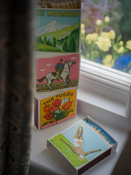 Streichhölzer Rosa Cowboy