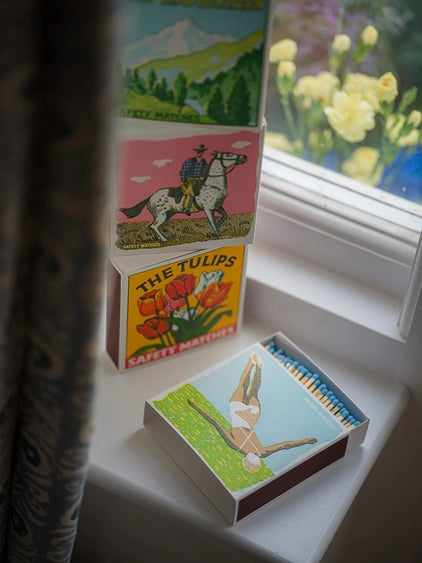 Streichhölzer Die Taucherin