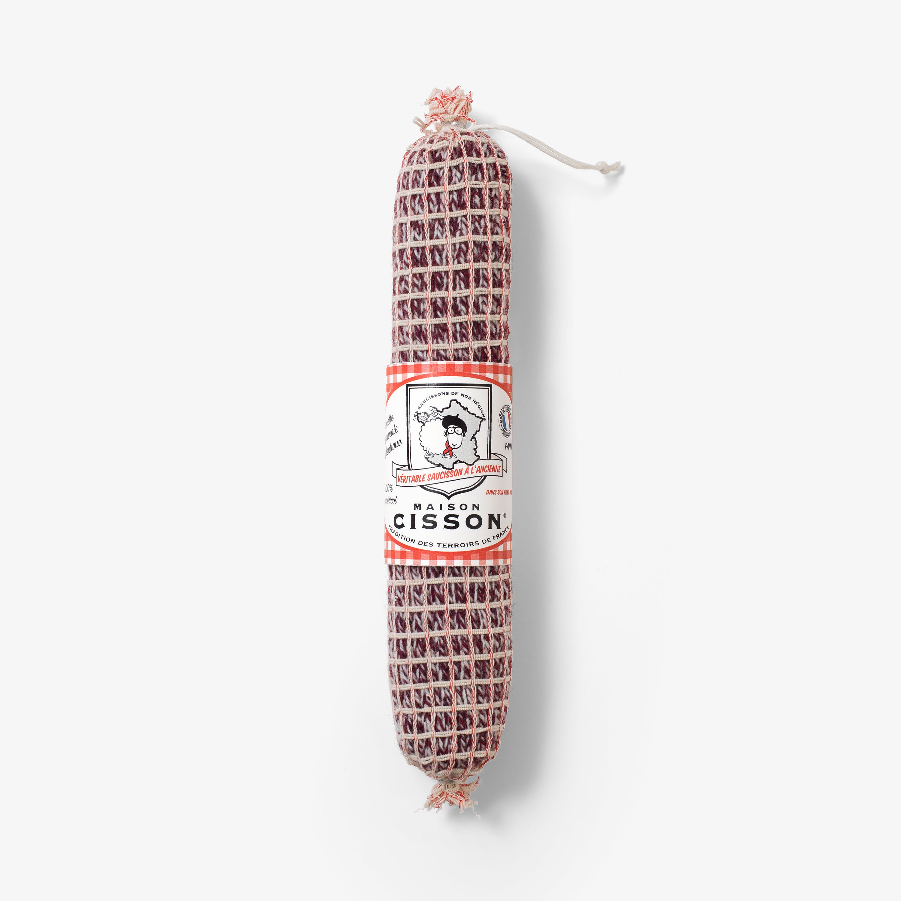 Wurst gestrickt "Le véritable saucisson à l'ancienne"